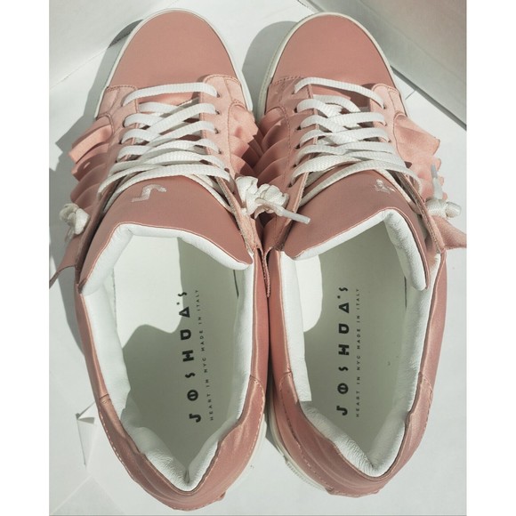 Joshua Sanders Womens Satin Pink Barbie Ruffled Sneakers EU 41 US 10 NY/Italy - Picture 6 of 13